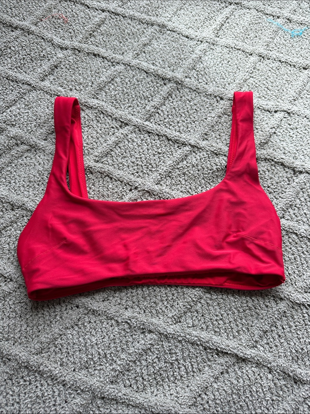 aerie Scoop Bikini Top in Red